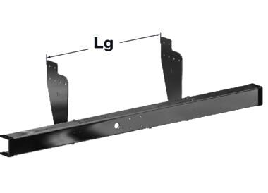 BA 7T5 Barra antiempotramiento acero con travesaño integrado