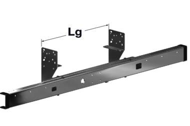 BA 3T5 Barra antiempotramiento acero con travesaño integrado