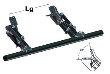 BAE rétractable inclinée hydraulique fin de chassis