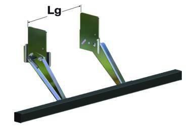 BA Barra antiempotramiento perfi l acero cuadrado 100 x 100 brazos largos