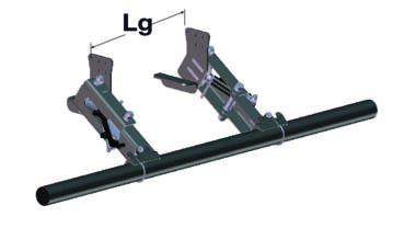 BAE R58-02 / EU2015/208 rétractable inclinée tube acier Ø 100