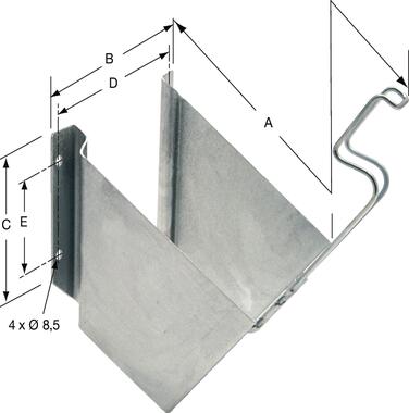 Galvanized steel support (1)