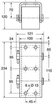 Butoir vertical à 2 rouleaux cylindriques BUT-ROLL V2-80 (2)