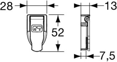 Schließzylinder-Abdeckung mit Feder für europäische Zylinderschlösser (2)