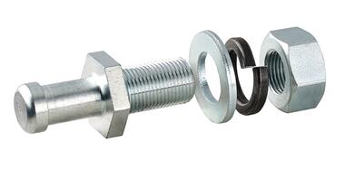 Zinc plated steel keeper for lock 2141205 / 2141199