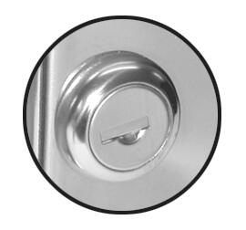 Chrome plated locking cylinder for 2141217