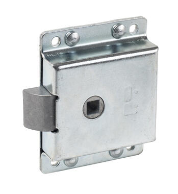 Zinc plated steel lock, used right or left hand (1)