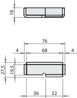 Cerradero izquierdo soldable para fijación horizontal (2)