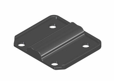 Back plate for cranked support guide Ø22 (1)