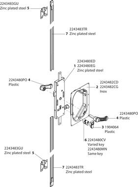 Edelstahl-Treibstangenverschluss-Kit (2)