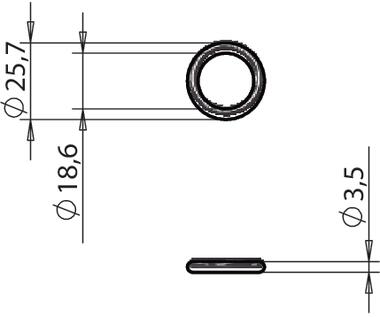 Anello di tenuta OR Ø3,53 (2)