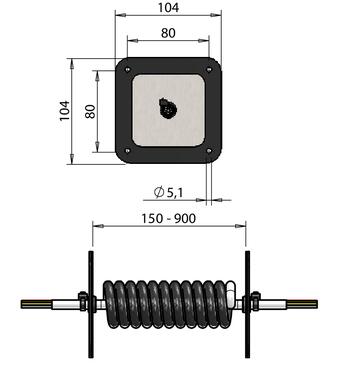 Verbindungskabel 5 x 1 mm2, Kabelschuh 6,35 mm (2)
