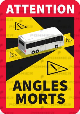 Stickers angles morts pour BUS