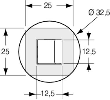 Profilo tenditelone assemblato con connettore 12x12mm cod 3110927 (2)