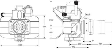EUROTRACT Campana traino automatica girevole con servocomando pneumatico (2)