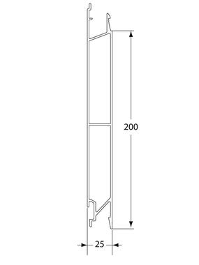 Profil dodatkowy burty bocznej 200 mm
