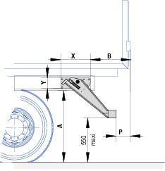 BA Stahl-Unterfahrschutz Quadratrohr 100 x 100, klappbar, lange Halter (2)
